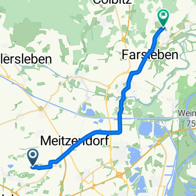 Hohenwarsleber Weg, Niedere Börde nach Farsleber Straße, Zielitz