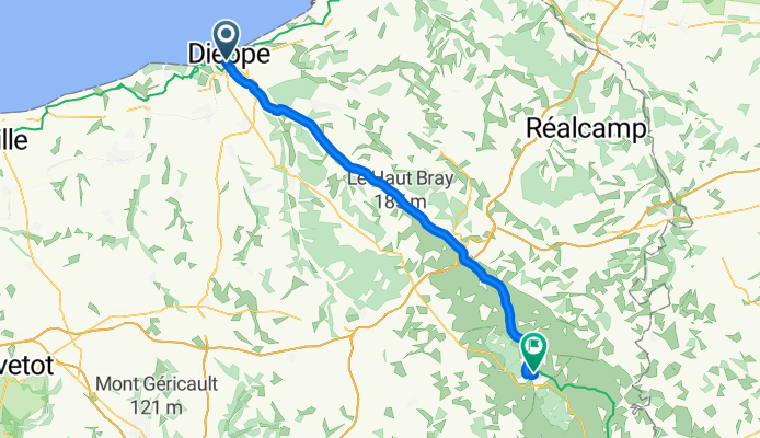 From Dieppe to Forges-les-Eaux