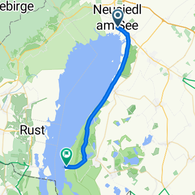 Sportzentrum, Neusiedl am See to Seebad, Illmitz