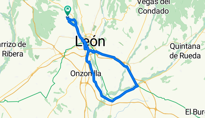 69 km. Pobladura, León, Mansilla, Palanquinos, Pobladura.