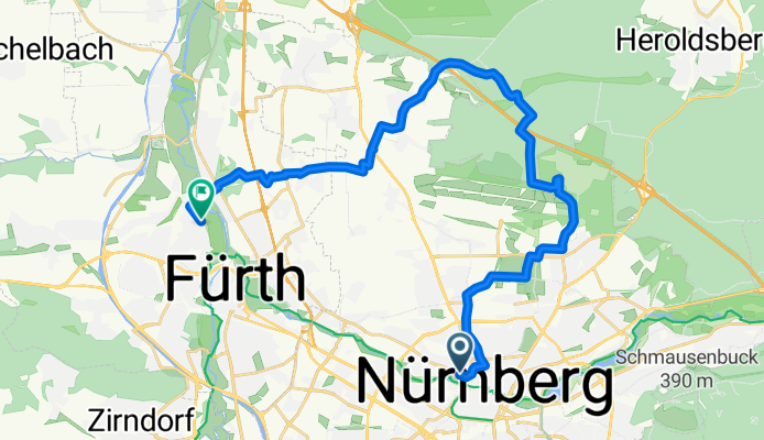 Von Nürnberg bis Fürth