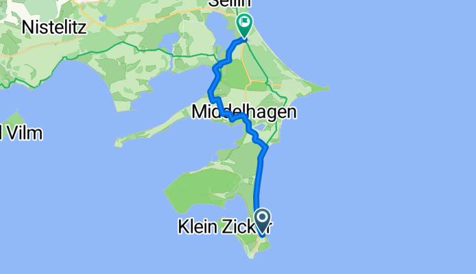 Strandstraße, Mönchgut nach Strandstraße, Baabe