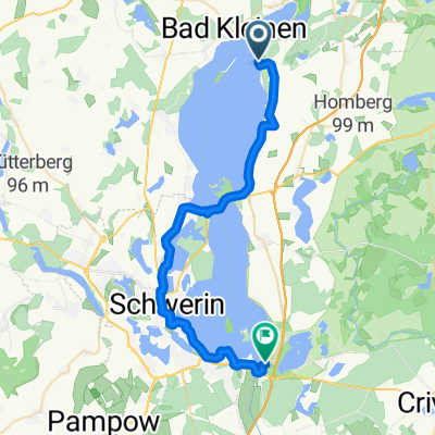 2.Etappe Warnow, Hotel Seewisch nach Raben Steinfeld