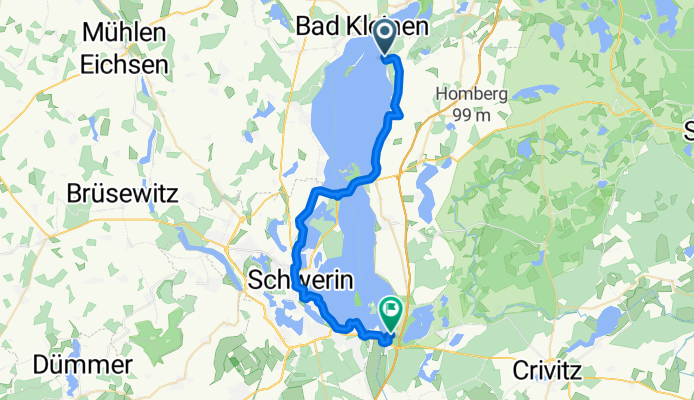 2.Etappe Warnow, Hotel Seewisch nach Raben Steinfeld