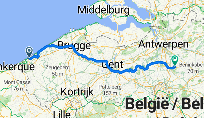 strandlaan 359, Koksijde naar Heivelden, Sint-Katelijne-Waver