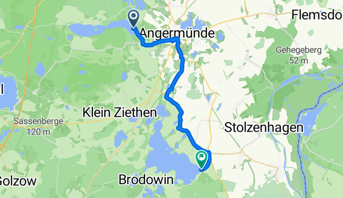 Zum Wolletzsee nach Parsteinsee