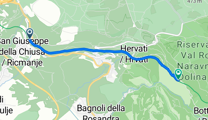 San Giuseppe Della Chiusa nach Ciclopedonale Giordano Cottur