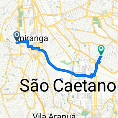 De Rua Arcipreste Andrade a Rua Taicurê
