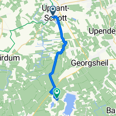 1) Claassensweg zum Bootshaus