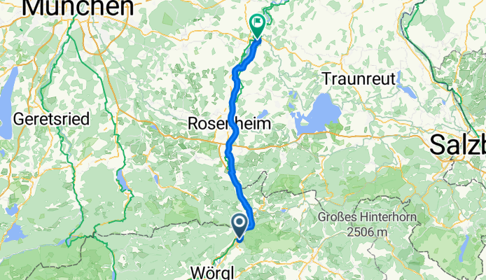 Weissachstraße, Kufstein nach Im Hag, Wasserburg am Inn