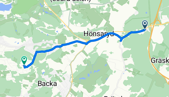 Särövägen, Kungsbacka to Sofies väg, Vallda