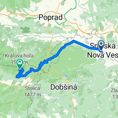 From Spišskej Nove Vsi na Kráľovú Hoľu.