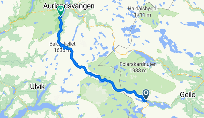 From Haugastøl to Flåm