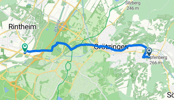49.002, 8.523 nach 49.006, 8.442