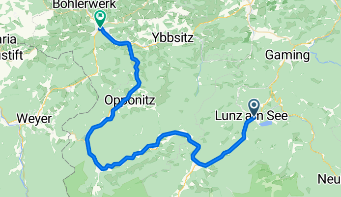 From Lunz am See to Waidhofen an der Ybbs
