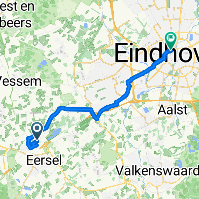 Meerheide, Eersel naar Neckerspoel, Eindhoven