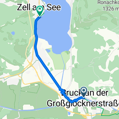 Raiffeisenstraße, Bruck an der Großglocknerstraße nach Elisabeth-Promenade, Zell am See