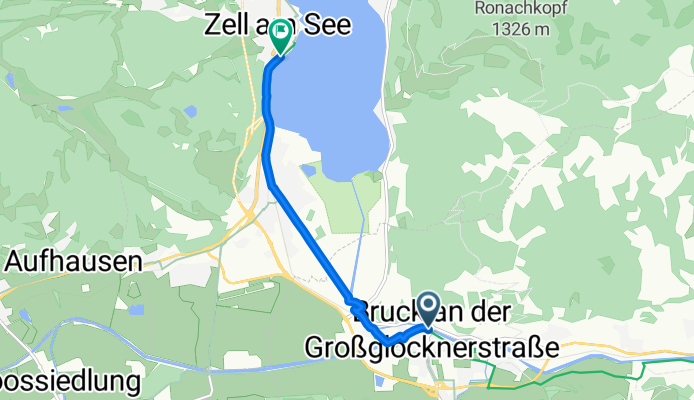 Raiffeisenstraße, Bruck an der Großglocknerstraße nach Elisabeth-Promenade, Zell am See
