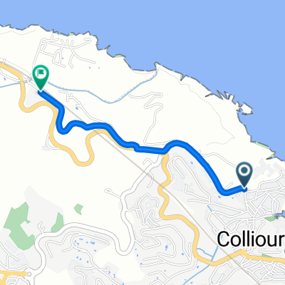 Rue de la Fraternité, Collioure nach Chemin de L’ouille, Argelès-sur-Mer