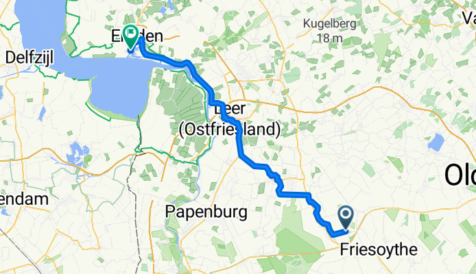 Saterland nach Emden