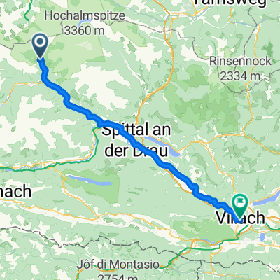 Mallnitz Ort naar Bahnhofstraße