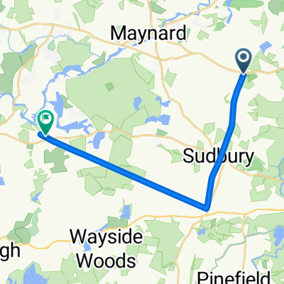 Sudbury to Mass Central-Wayside Rail Trail, Hudson
