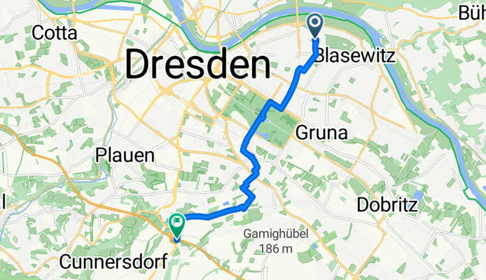 Fetscherstraße nach Nöthnitzer Hang