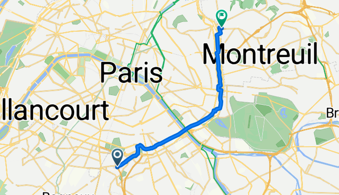 Rue de Stalingrad, Arcueil à Rue des Bruyères, Les Lilas