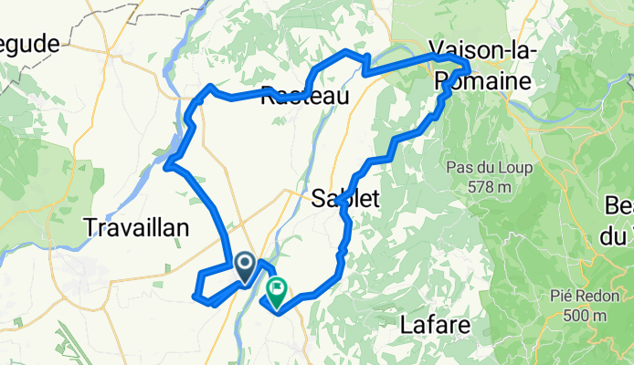 Violès bis Vaison 56km