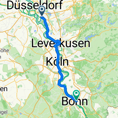 Bonner Straße nach Rheinaustraße