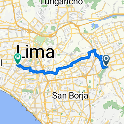 Departamento de Lima a Avenida Simón Bolivar, Lima