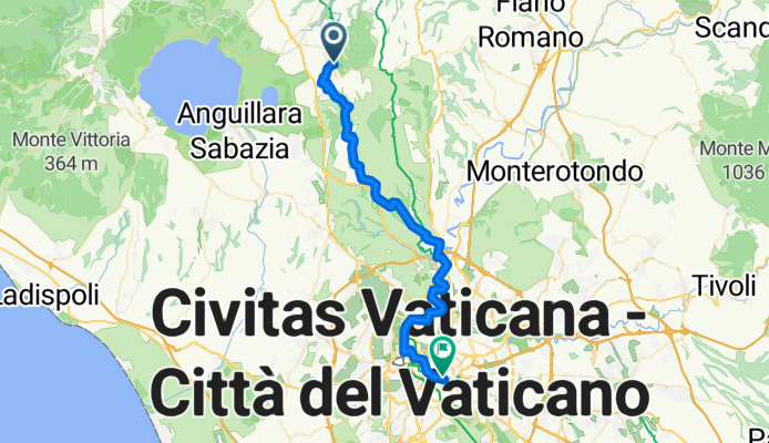 Via Unità d'Italia to Via Angelo Poliziano 75a