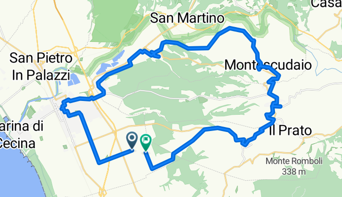 Via dei Parmigiani, Cecina nach Via dei Mandrioli, Cecina