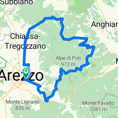 Route in Arezzo