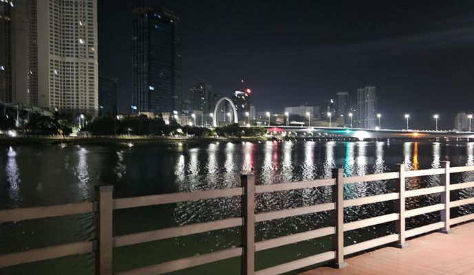 Photo 1 de l’itinéraire Bikemap « 2025.8.28 02:00~~수영천 안평저수지 용호동 »