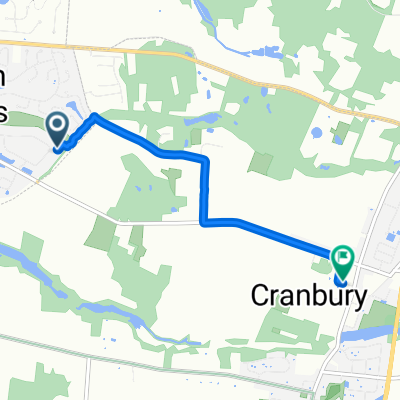Ravens Crest Dr, Plainsboro to N Main St, Cranbury