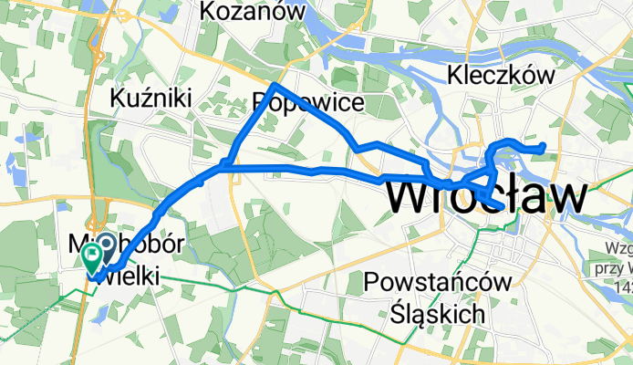 Żwirki i Wigury, Wroclaw to J Gagarina, Wroclaw