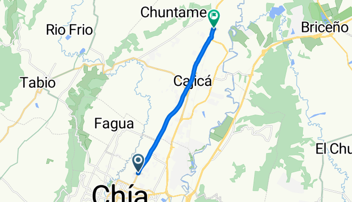 De Carrera # 24-3 a Cajicá - Zipaquirá