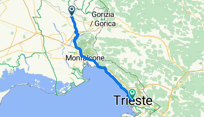 Viale Venezia Giulia nach Via Martiri della LibertĂ