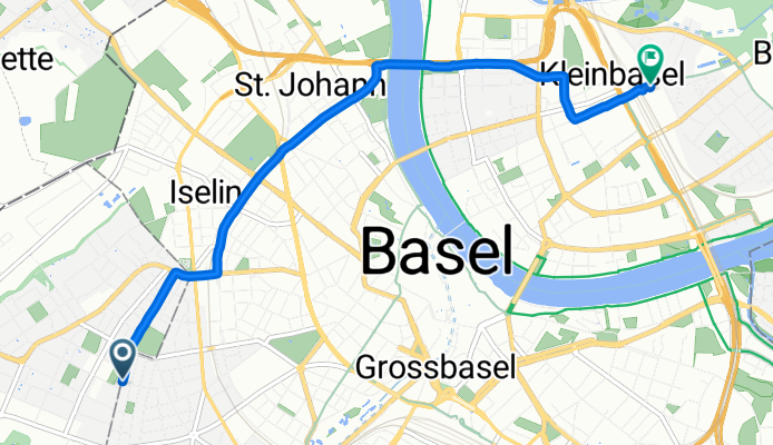 Steinbühlweg, Allschwil nach Im Surinam, Basel