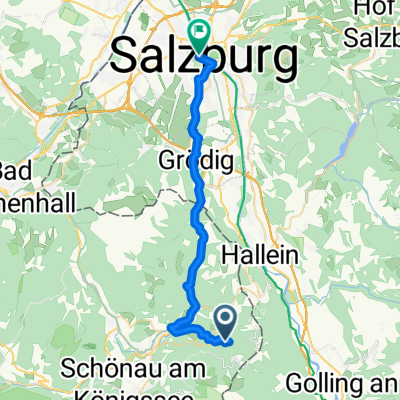 Buchenhöhe nach Rathausplatz