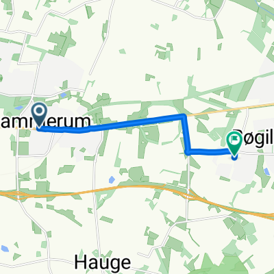 Landbrugsskolestien, Herning to Vesterhåb, Ikast