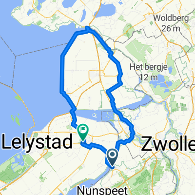 133km - Elburg-Dronten-Urk-Lemmer-Kappeln-Dronten