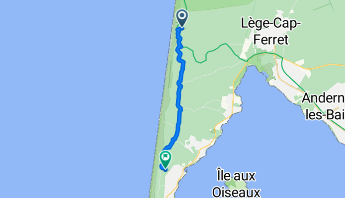 Route Forestière du Crohot, Lège-Cap-Ferret to Lège-Cap-Ferret