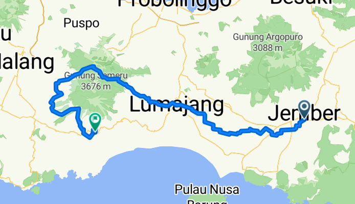 Jalan Letjend Suprapto naar QW99+XW5