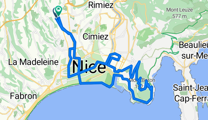 Tour du Mont BORON par la moyenne corniche