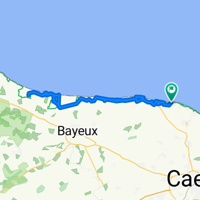 Rue Hervé Léguillon, Bernières-sur-Mer nach Rue Hervé Léguillon, Bernières-sur-Mer