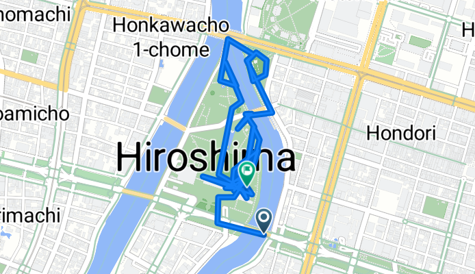 国道54号, 広島市へ中島町, 広島市