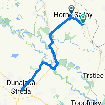 Horné Saliby - Duna Szerdahelyi - Dolné Saliby