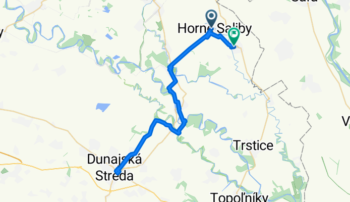 Horné Saliby - Duna Szerdahelyi - Dolné Saliby